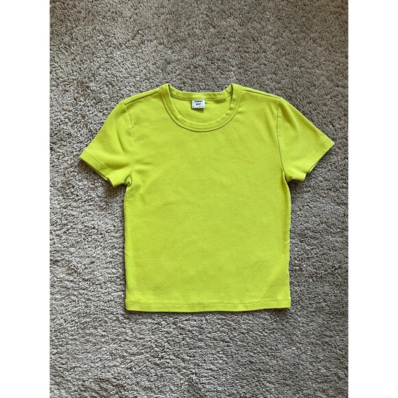 Sunday Best Besthug Little Ribbed T-Shirt in Chartreuse Size SMALL - Picture 1 of 5